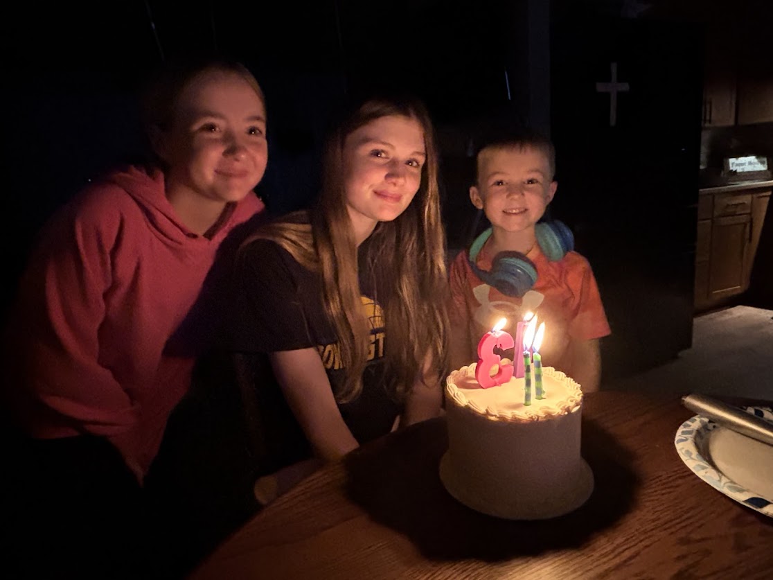 Kids at a birthday celebration