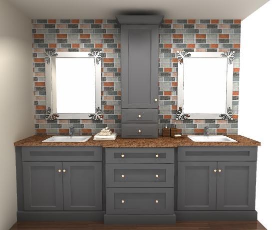 3D kitchen rendering 6