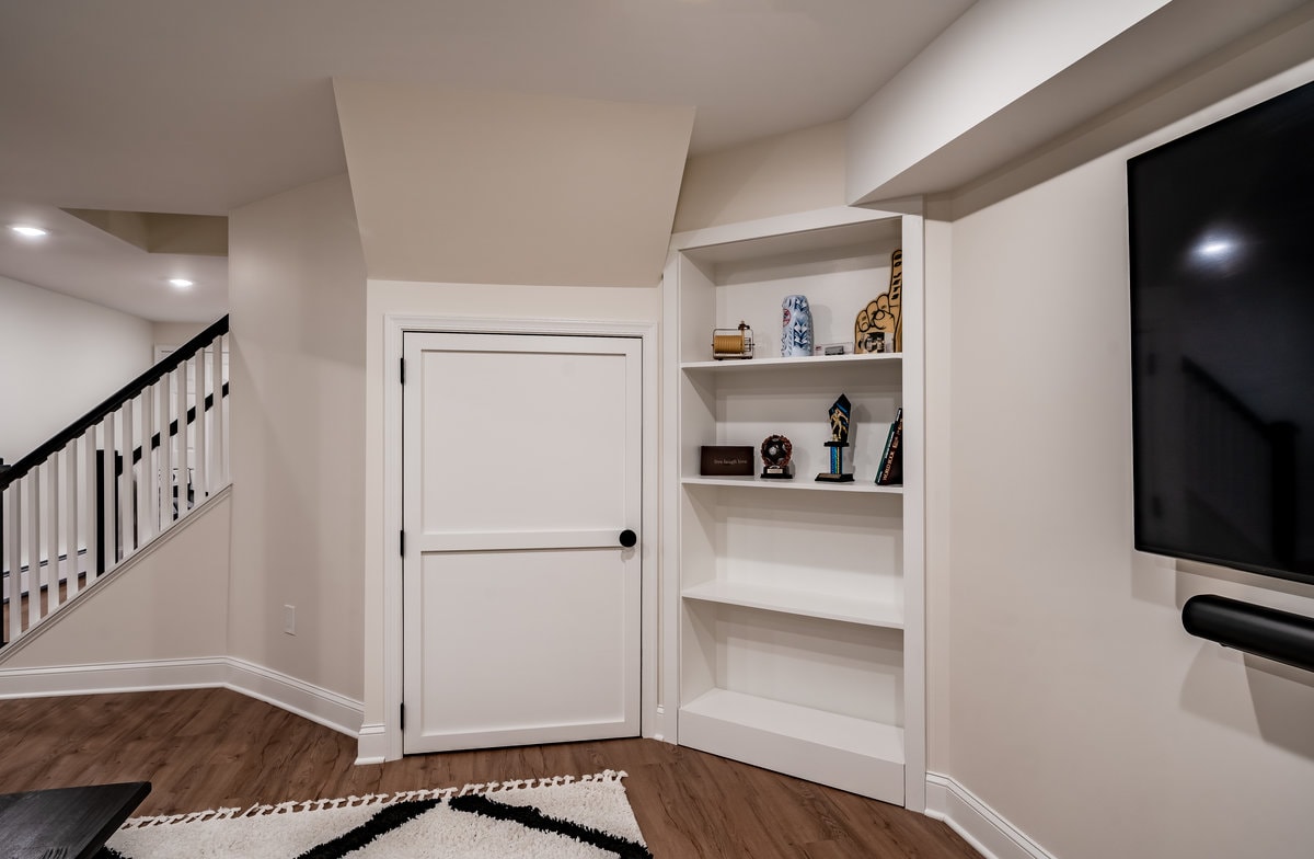 Hidden bookcase door