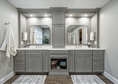 Master bath double vanity
