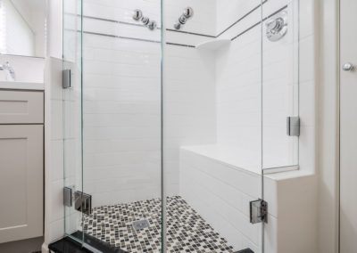 Frameless glass French door