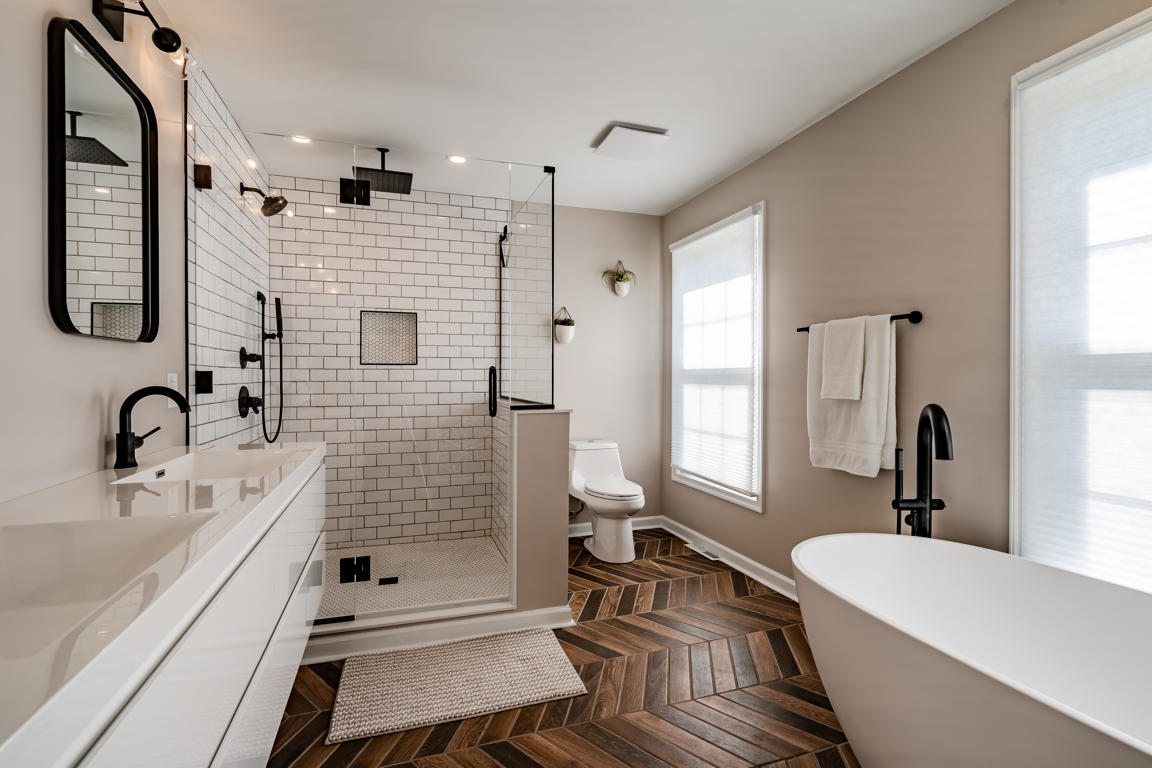 Bathroom renovation by Craftsworth Construction
