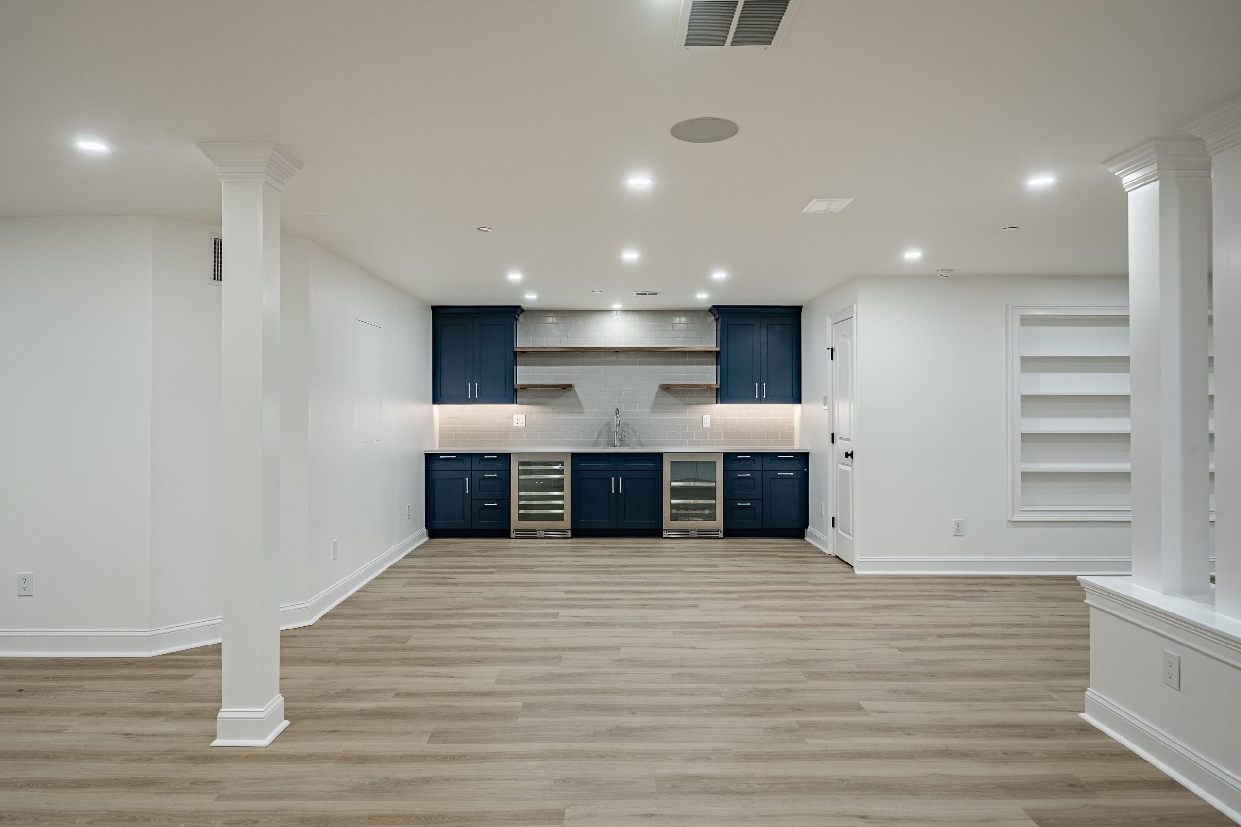 Basement renovation Newtown Square PA - final walkthrough