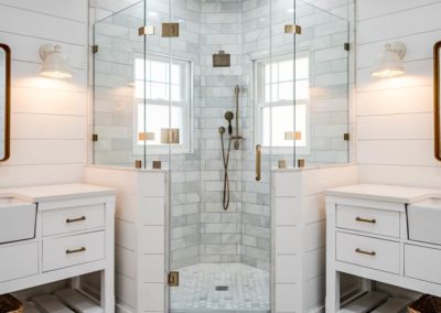 Downingtown PA Master Bathroom Home Renovation including ceramic tile, new rain shower photo 11