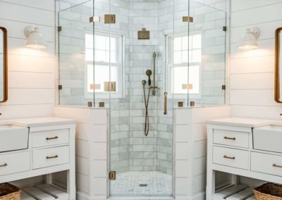 Downingtown PA Master Bathroom Home Renovation including ceramic tile, new rain shower photo 7