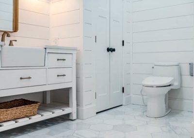 Downingtown PA Master Bathroom Home Renovation including ceramic tile, new rain shower photo 2
