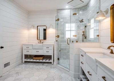 Downingtown PA Master Bathroom Home Renovation including ceramic tile, new rain shower photo 19