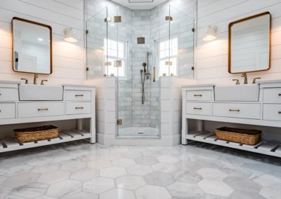 Downingtown PA Master Bathroom Home Renovation including ceramic tile, new rain shower photo 18