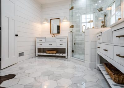 Downingtown PA Master Bathroom Home Renovation including ceramic tile, new rain shower photo 16