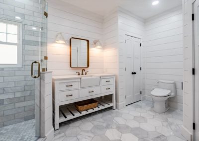 Downingtown PA Master Bathroom Home Renovation including ceramic tile, new rain shower photo 13